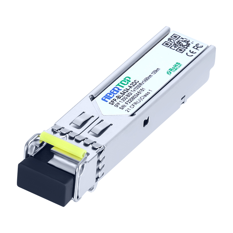 FIBERTOP 1,25 G BIDI SFP 1550 nm Tx/1490 nm Rx 120 km Einzel-LC-DOM-Transceiver-Modul