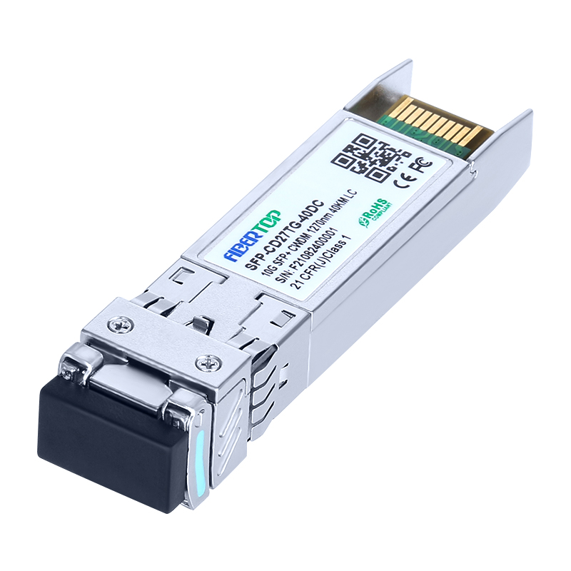 Juniper Networks® EX-SFP-10GE-ER-1270 kompatibler 10GBase-CWDM SFP+ Transceiver SMF 1270 nm 40 km LC DOM