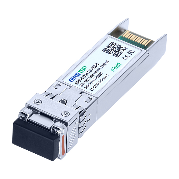 FIBERTOP 10G CWDM SFP+ 1590nm~1610nm 5km LC DOM Transceiver Modul