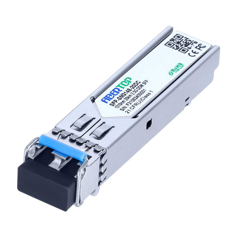 Cisco® ONS-SI-2G-I1-kompatibler 2,5-G-SFP-Industrie-Transceiver SMF 1310 nm 20 km LC-DOM