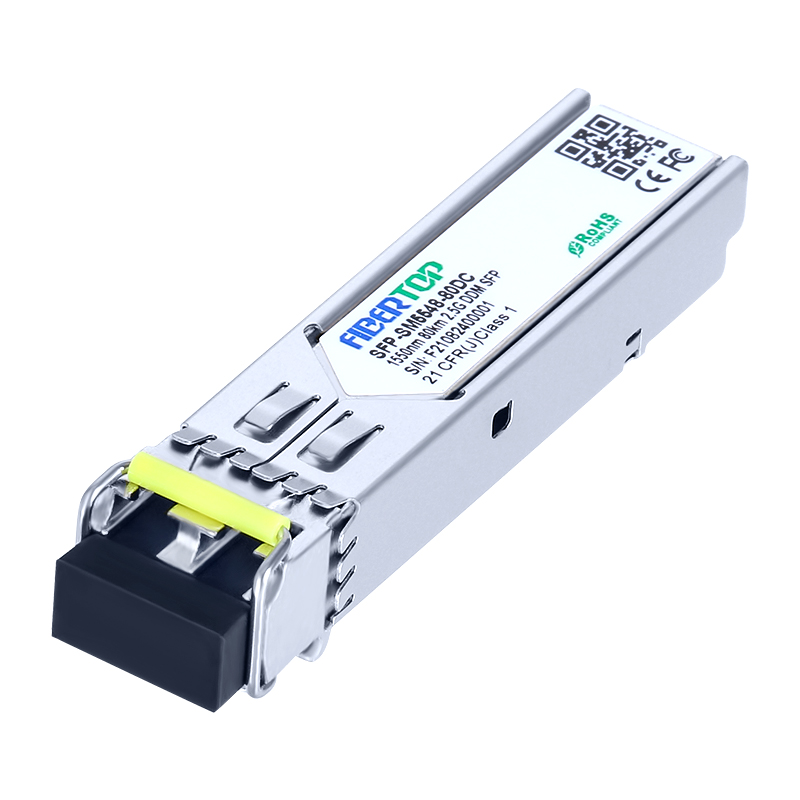 HPE® JD087A-kompatibler 2,5-G-ZX-SFP-Transceiver SMF 1550 nm 80 km LC DOM