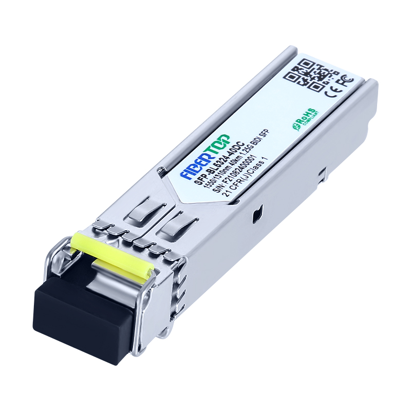 Brocade® E1MG-BXD-40-kompatibler 1,25 G BIDI 40 km SFP-Transceiver SMF 1550 nm Tx/1310 nm Rx Single LC DOM