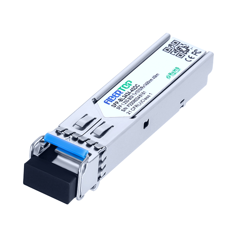 HW® LE2MGSC40DE0 Kompatibler 1000Base-BX-U BIDI SFP-Transceiver SMF 1310 nm Tx/1490 nm Rx 40 km Single LC DOM