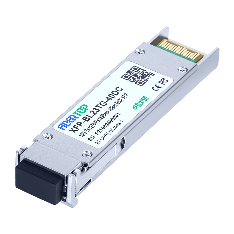 Cisco® XFP-10G-BX40U-kompatibler 10G-XFP-BIDI-Transceiver SMF 1270 nm Tx/1330 nm Rx 40 km LC DOM