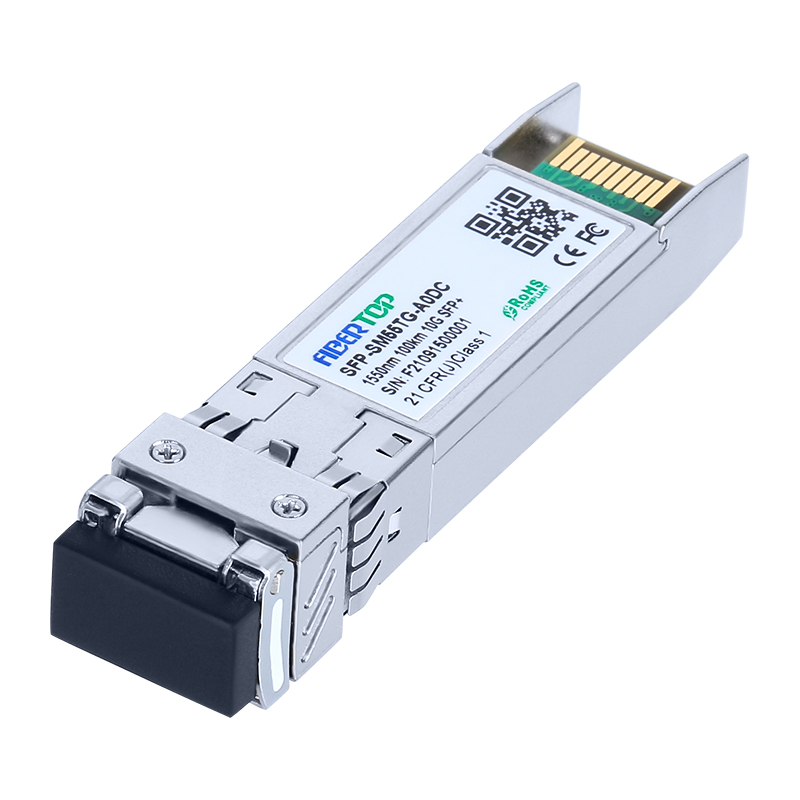 HW® SFP-10G-ZR100 kompatibler 10GBase-ZR SFP+ Transceiver SMF 1550 nm 100 km LC DOM