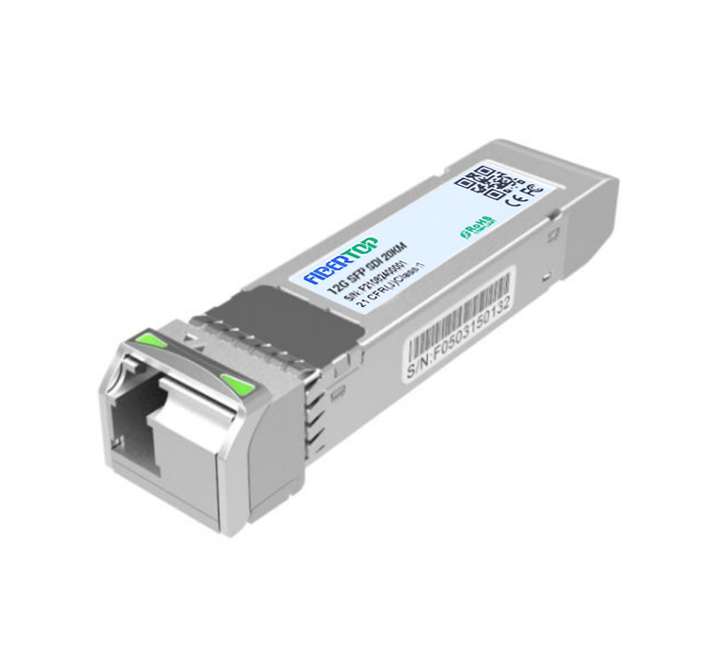 FIBERTOP 12 Gbit/s BIDI Video SFP Transceiver SMF 1270 NM/1330 NM 20 km Single LC DOM Sender und Empfänger für SD/HD/3G/6G/12G-SDI